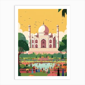 India Travel Illustration Art Print