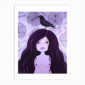 Crow Maiden Art Print