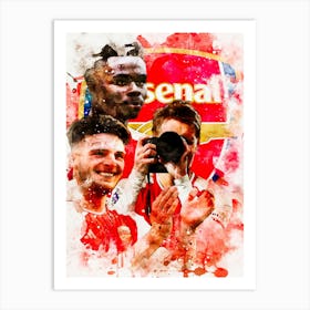 Arsenal Fc Watercolor Art Print