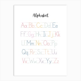 Alphabet Lettering Art Print