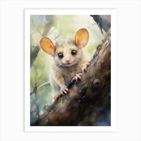 Adorable Chubby Acrobatic Possum 4 Art Print