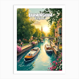 Birmingham Vintage Art V 02 Art Print