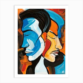 Two Faces 33 Art Print