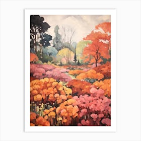 Autumn Gardens Painting Shanghai Botanical Garden China Art Print