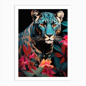 Leopard In The Jungle 10 Art Print