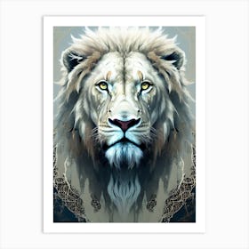 Lion art 46 Art Print