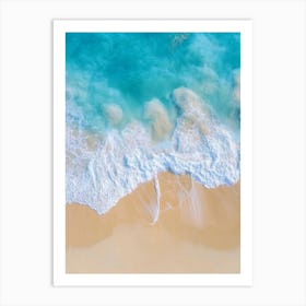 Aerial View Of A Beach 30 Art Print