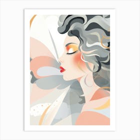 Woman'S Face 23 Art Print