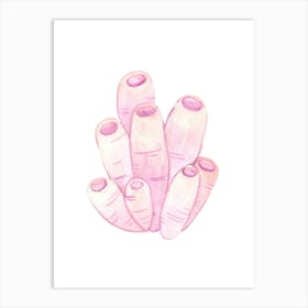 Pink Carrots Art Print