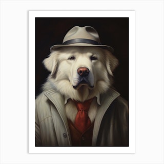 DOGS GOLDEN RETRIEVER GANGSTER STYLE Poster for Sale by KAZUDESIGNART