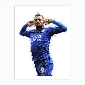 Jamie Vardy Leicester City Painting Art Print