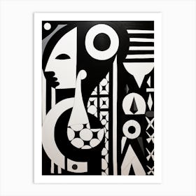 Whimsical Abstract Geometric Shapes 4 Art Print