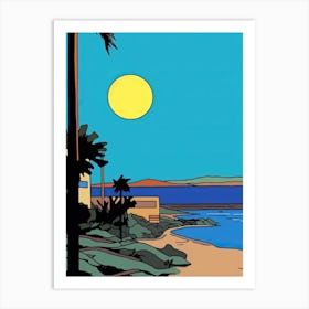 Minimal Design Style Of San Diego California, Usa 2 Art Print