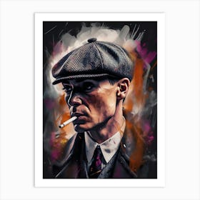 Man Smoking A Cigarette Art Print