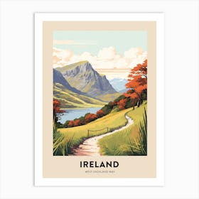 West Highland Way Ireland 3 Vintage Hiking Travel Poster Art Print