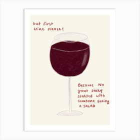 Glass Of Wine Art Print