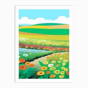 Field Of Flowers 1 Art Print