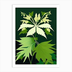 Meadowsweet Leaf Vibrant Inspired 2 Art Print