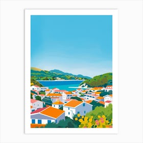 Shizuoka Japan 2 Colourful Illustration Art Print