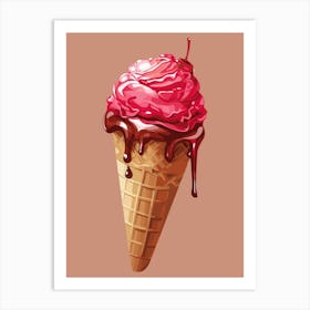 Ice Cream Cone Art Print