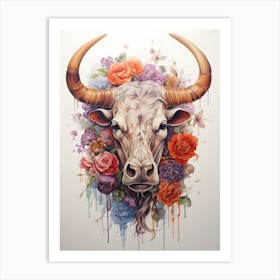 Bull Head 1 Art Print