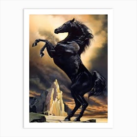 Black Horse 5 Art Print
