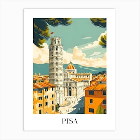 Leaning Tower Of Pisa Art Print