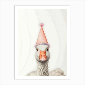 Birthday Geese Art Print