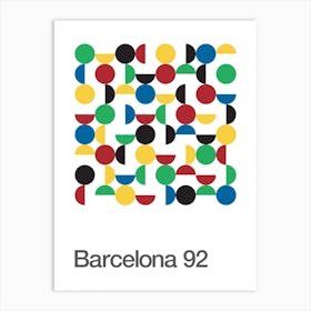 Barcelona 92 Olympics Art Print