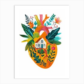 House In The Heart Art Print