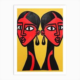 Two Women 10 Art Print