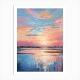 Sunset At The Beach 8 Art Print