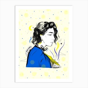 Profile Of A Lady Art Print