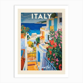 Otranto Italy 3 Fauvist Painting Travel Poster Art Print