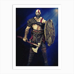 Light Of Heroes ― Kratos Game God Of War 2 Art Print