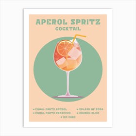 Aprol Spritz Cocktail 1 Art Print