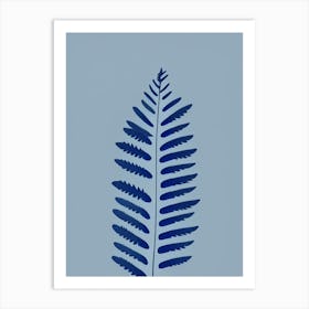 Blue Star Fern Simplicity Art Print