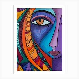 Abstract Of A Woman 51 Art Print