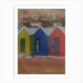 Beach Huts Art Print