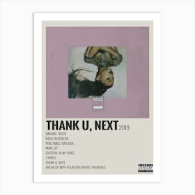 Thank U, Next 2019 Poster Art Print