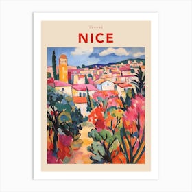 Nice France 8 Fauvist Travel Poster Art Print