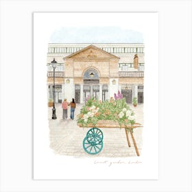 Covent Garden Flower Market, London Art Print