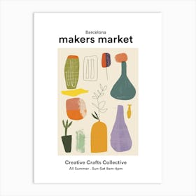 Barcelona Crafters Corner Collective 3 Art Print