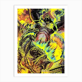 godzilla 10 Art Print