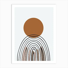 Rome Proportionscape Minimalist Bauhaus Art Print