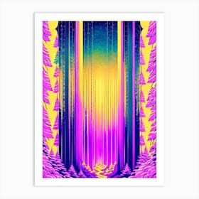 Psychedelic Forest 1 Art Print