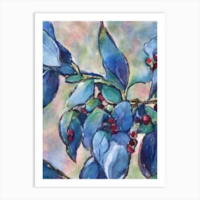 Salal Berry 2 Classic Fruit Art Print