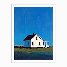 House On The Prairie, Montana Art Print