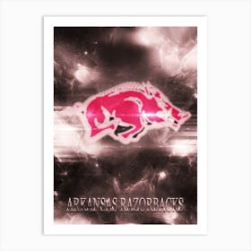 Arkansas Razorbacks Art Print