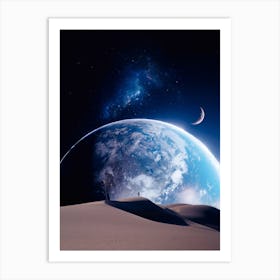 Top Of The Dune And Earth Art Print